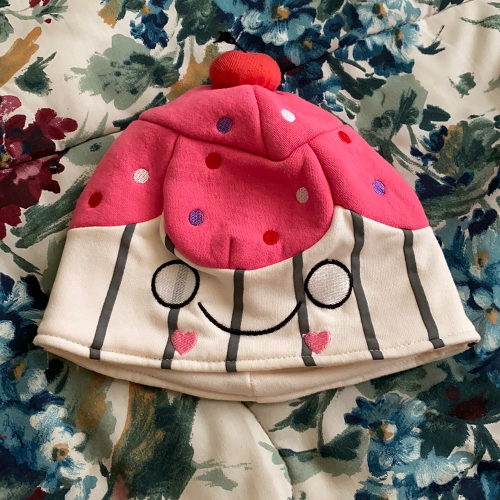 Cupcake Beanie with Cherry on Top